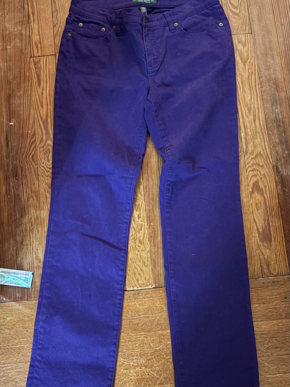 Ralph Lauren Purple Straight-Leg Pants
